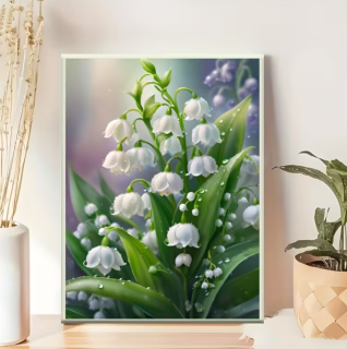 Preview: Diamond Painting Maiglöckchen-Blumen